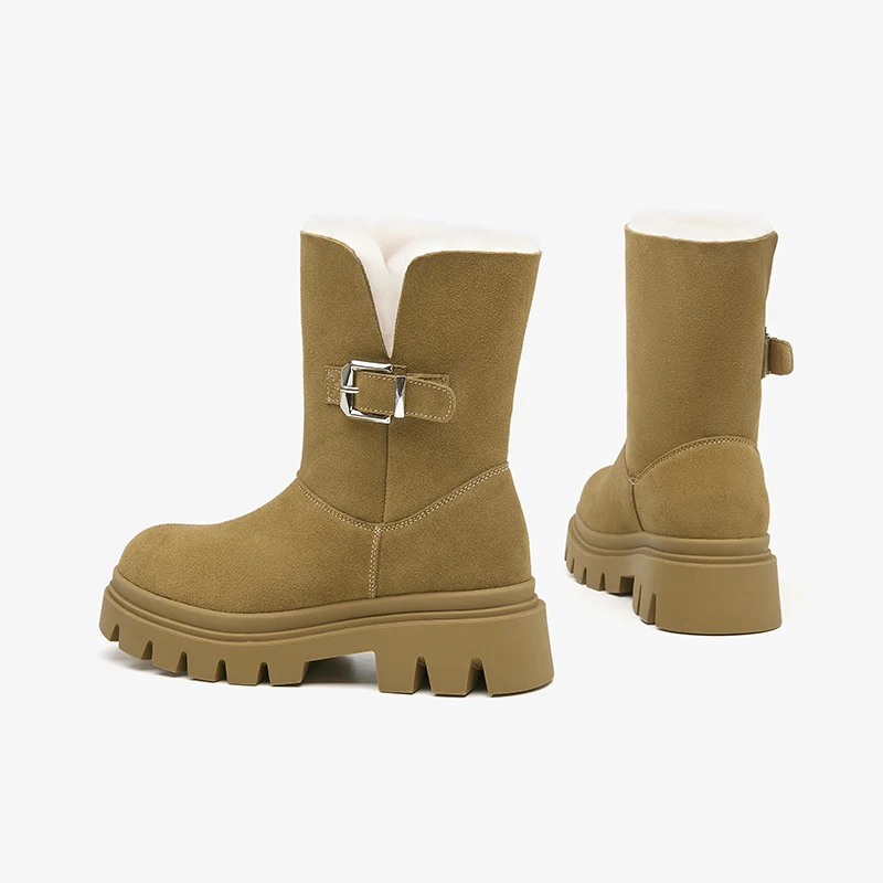 winter boots color khaki size 6.5 for women