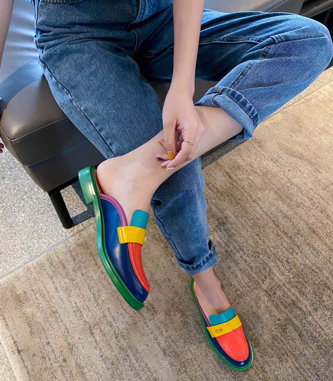 casual mule multicolor size 9.5 for women