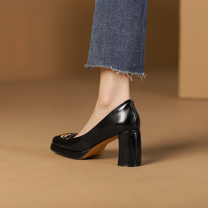 slip on pumps shoes color black size 9.5 for women