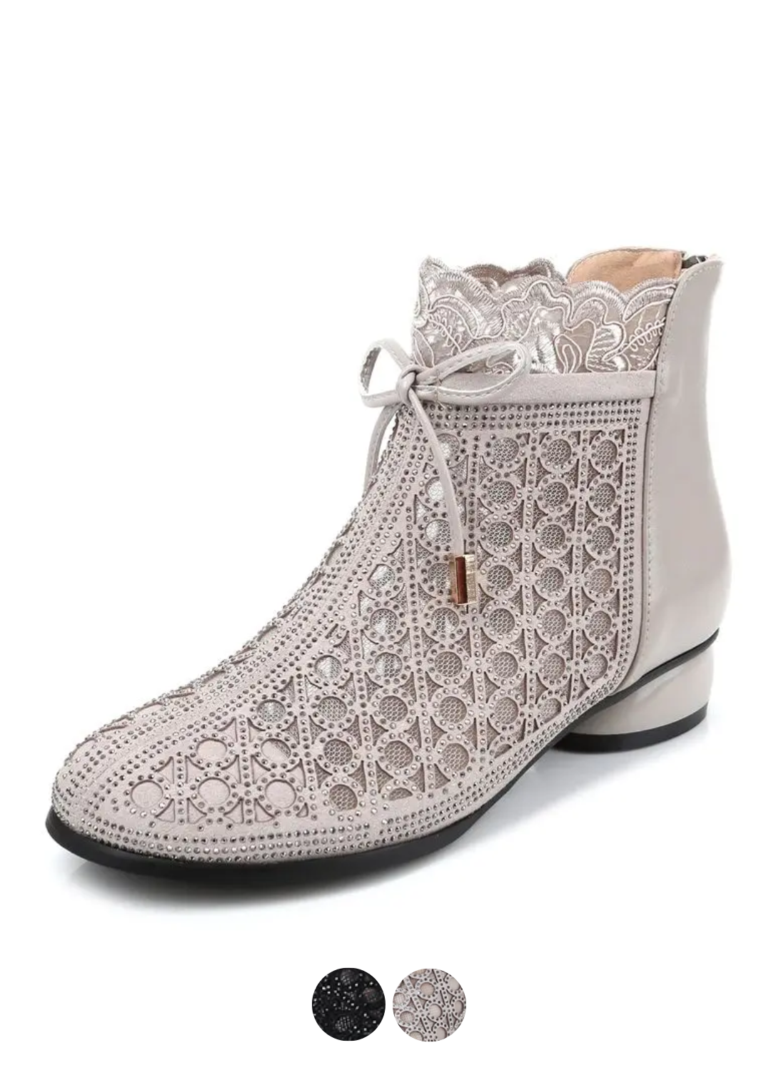 USS Shoes Manuela Women's Rhinestones Spring Ankle Boots