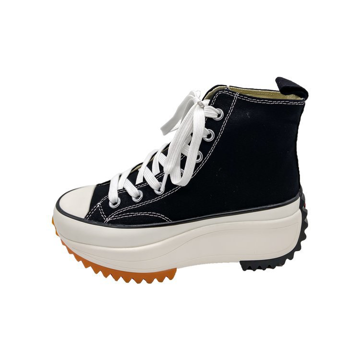 platform sneaker color black size 5.5 for women