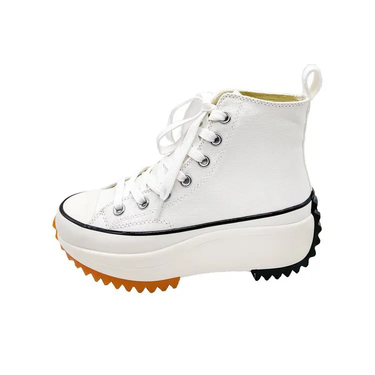 platform sneaker color white size 6 for women