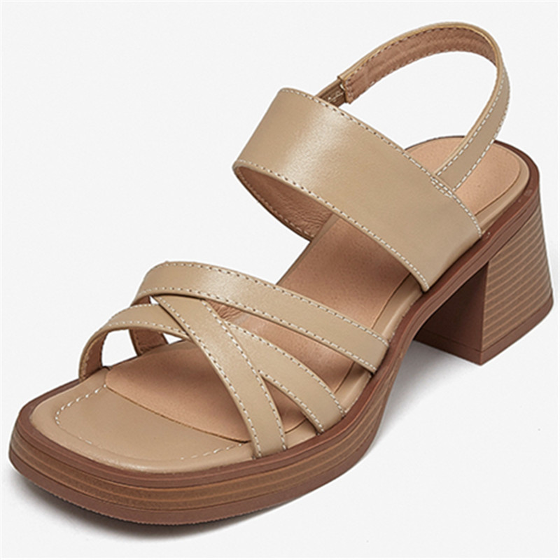 platform sandal color apricot size 5 for women