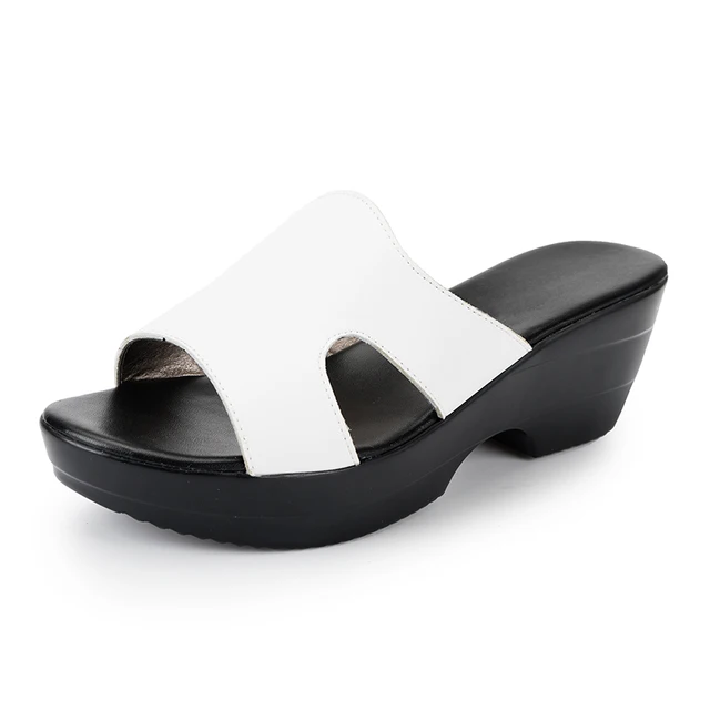 wedges sandal color white size 7 for women 