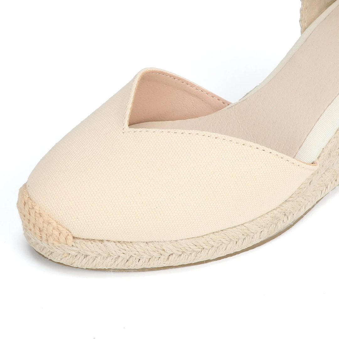 round toe wedges color khaki size 8 for women