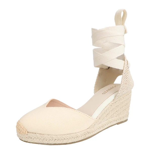 sole hemp sandals color beige size 7 for women
