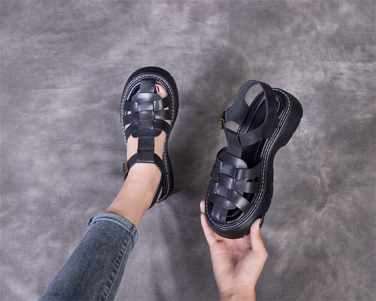 breathable sandals color black size 8.5 for women