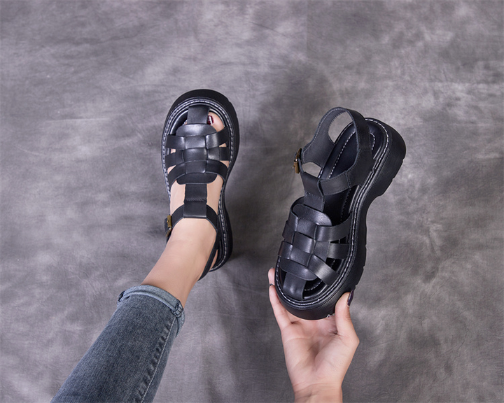 breathable sandals color black size 8.5 for women