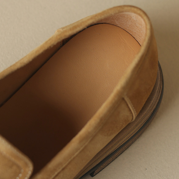 comfortable loafers color brown size 6 for women