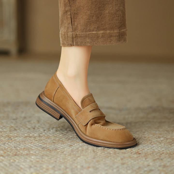 casual loafers color brown size 8 for women