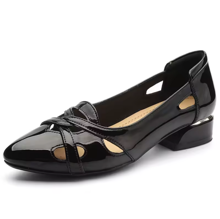 patente pumps color black size 5 for women
