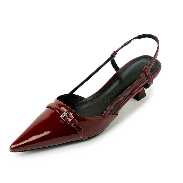 pointed toe pumps color red size 5.5 for women