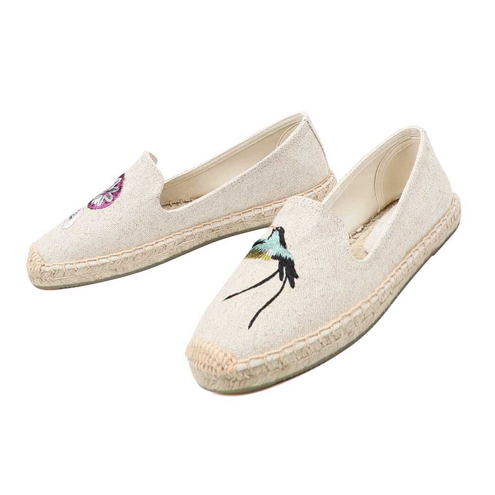 flats espadrilles color beige size 8.5 for women