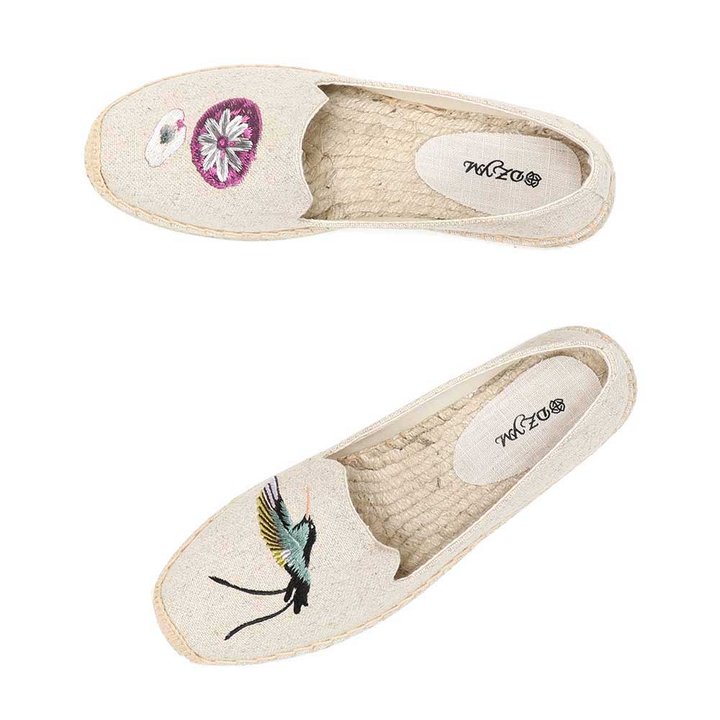 breathable espadrilles color khaki size 7 for women