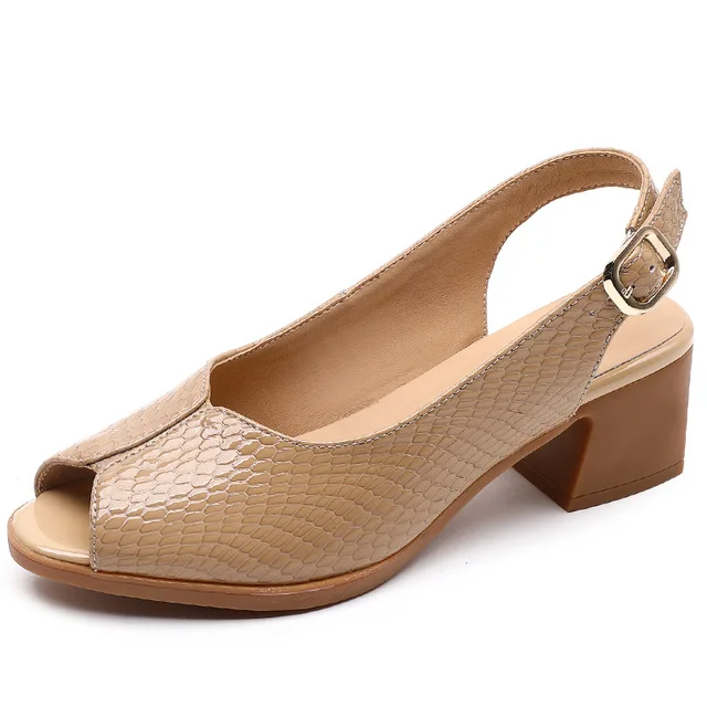 back strap sandals color apricot size 7 for women