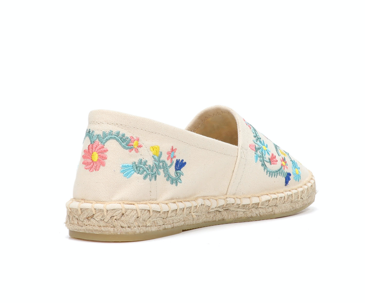 flats espadrilles color beige size 7 for women