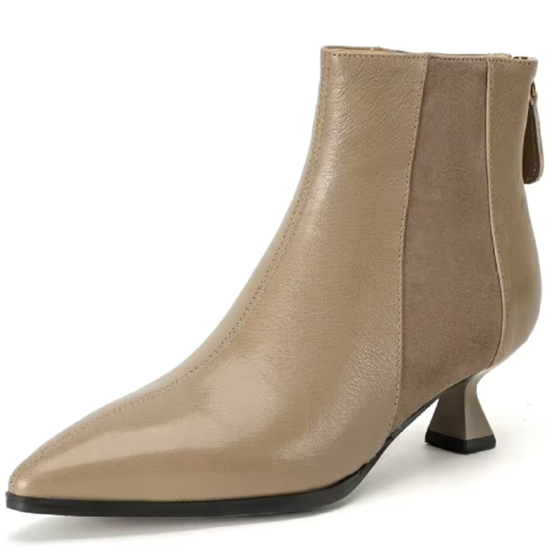 dress ankle boots color beige size 6.5 for women