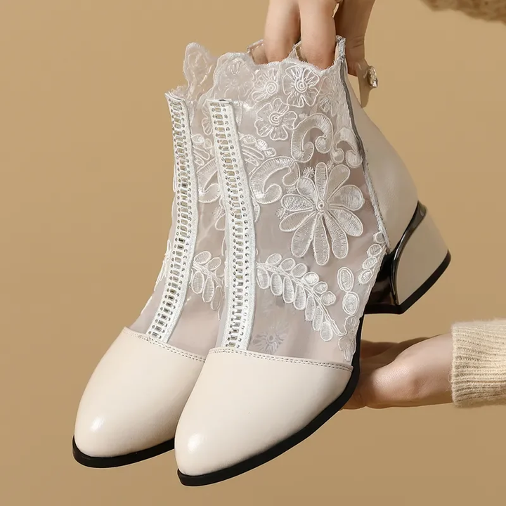 ankle boots color beige size 9 for women