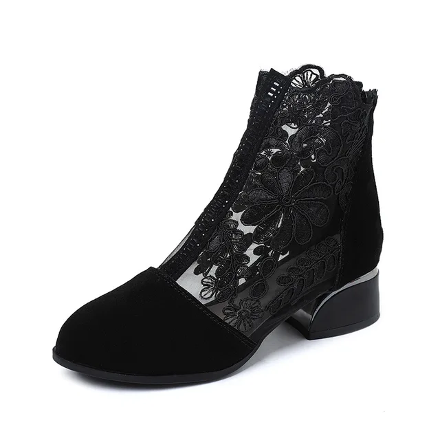 dress boots color black size 6 for women