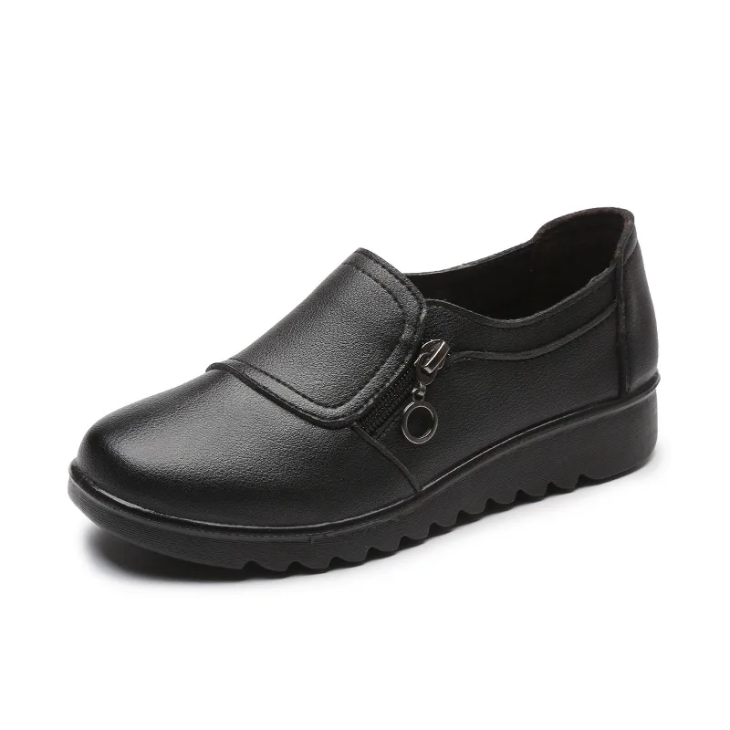 loafers shoes color black size 5 for women