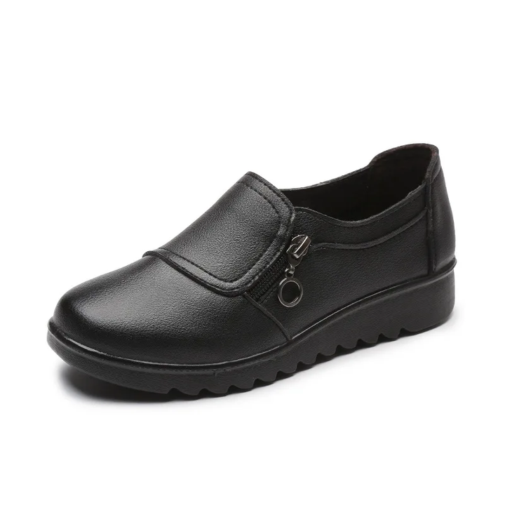 loafers shoes color black size 5 for women