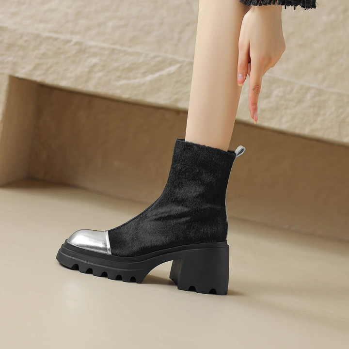 ankle boots color black size 8 for women