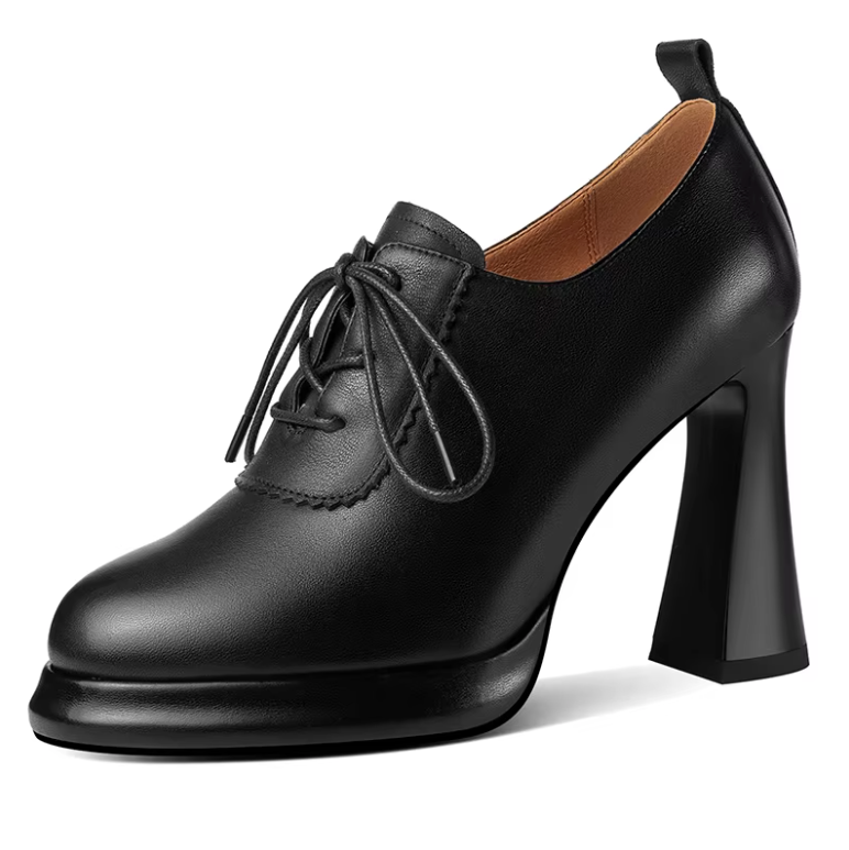 round toe pumps color black size 5.5 for women