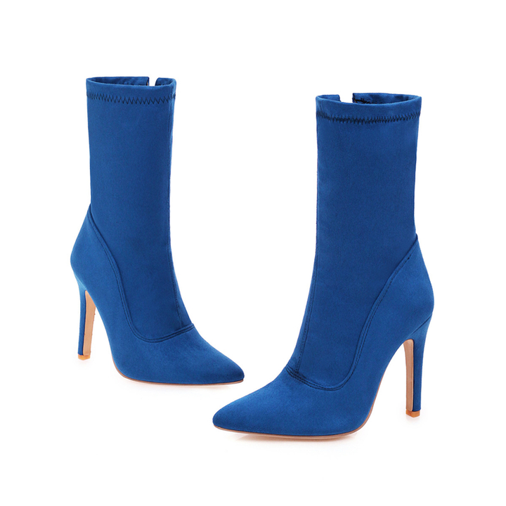 autumn boots color blue size 7 for women