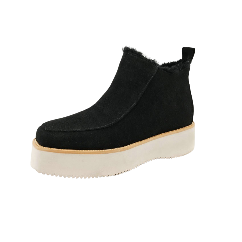 snow boots color black size 7 for women
