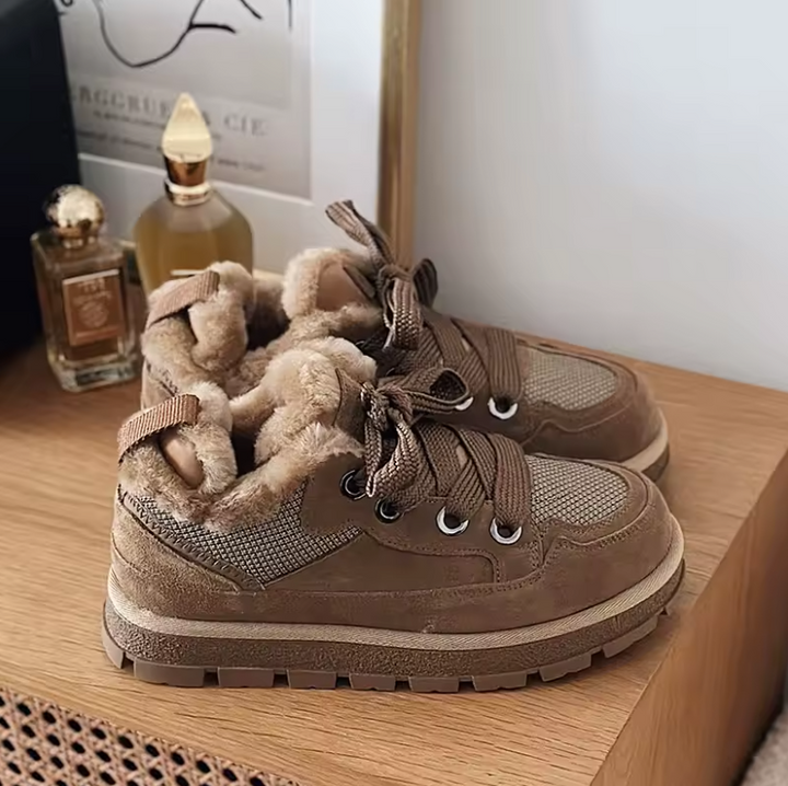winter booties color brown size 7.5 for women