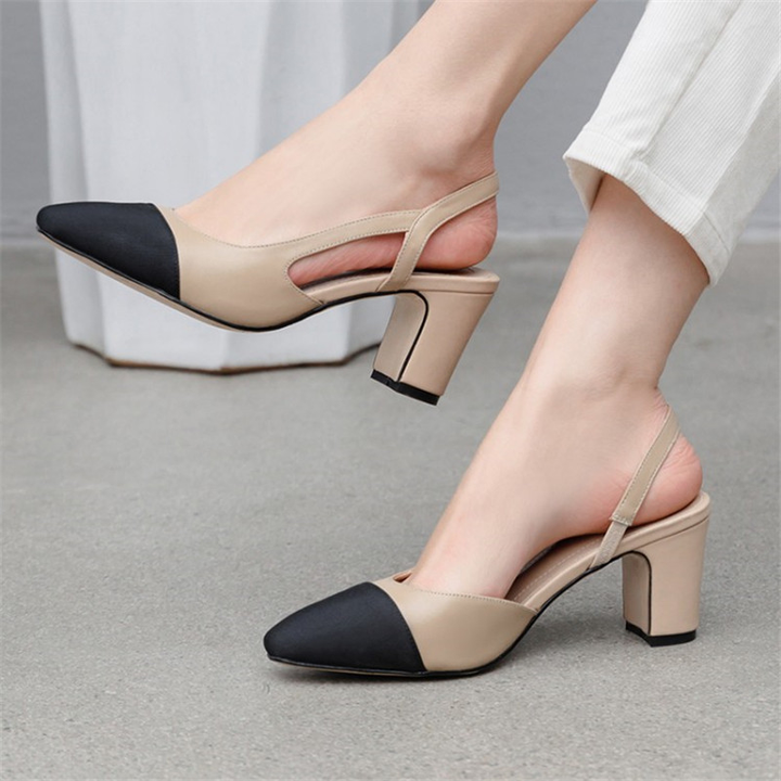 leather sandals color black size 9.5 for women