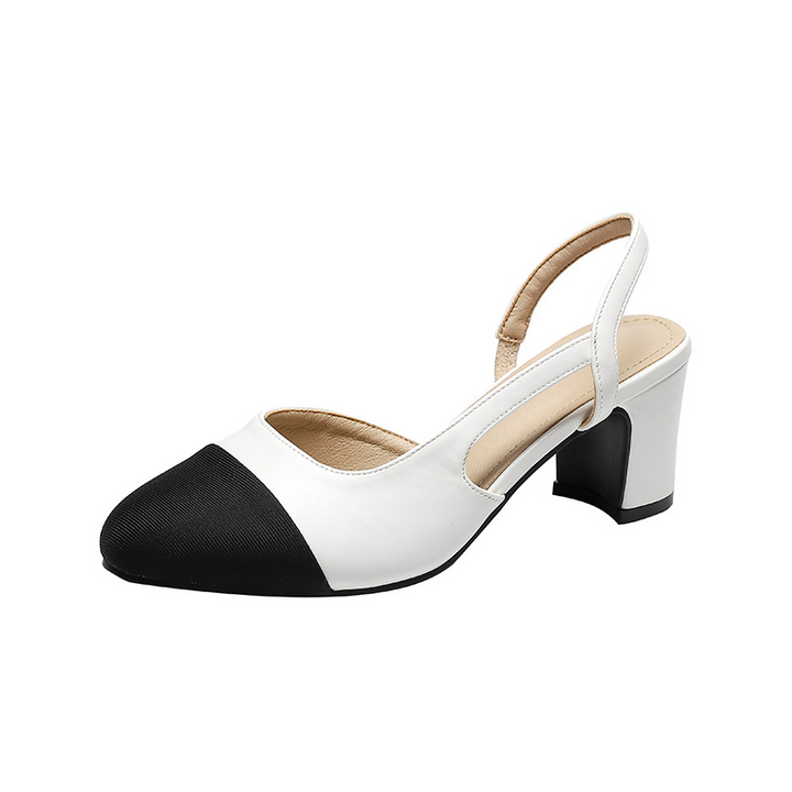 square heel sandals color beige size 7 for women