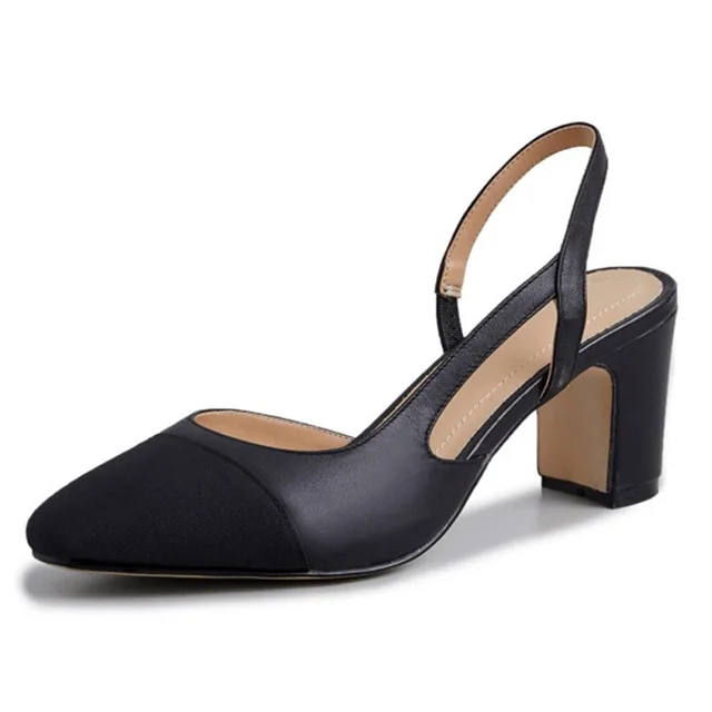 leather sandals color black size 5 for women