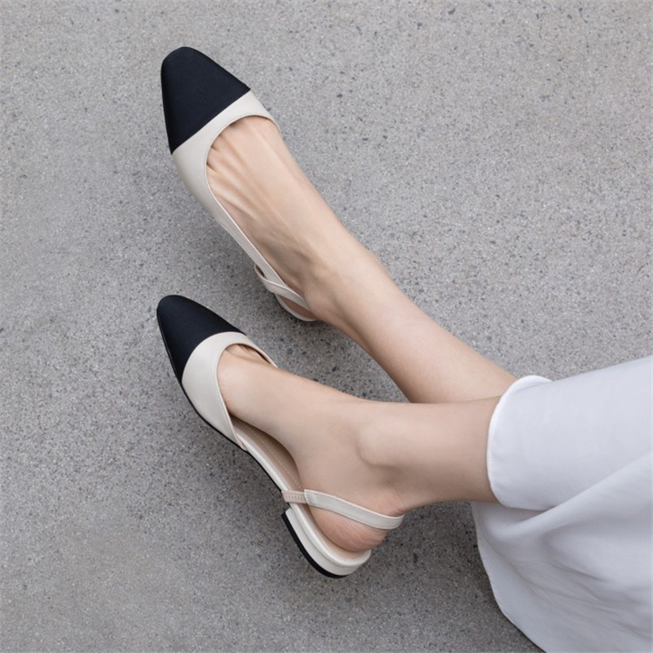 flats sandals color black size 9 for women