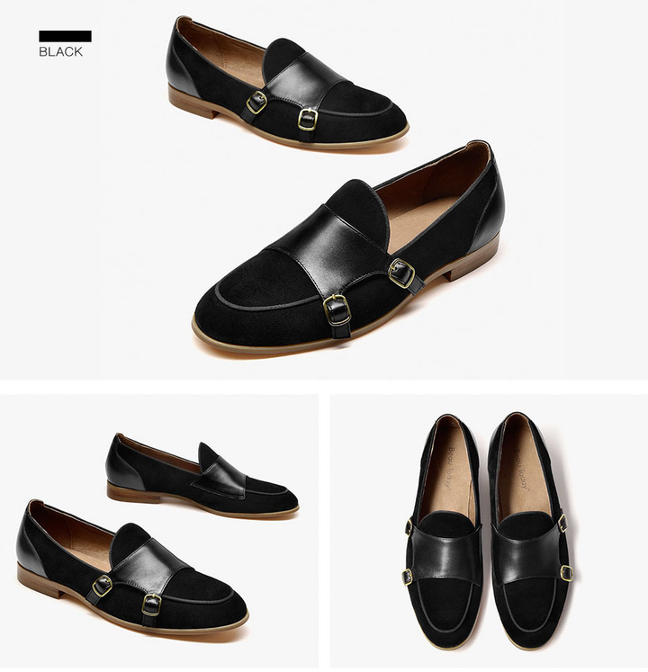 dress loafers shoes color black size 6.5 for women