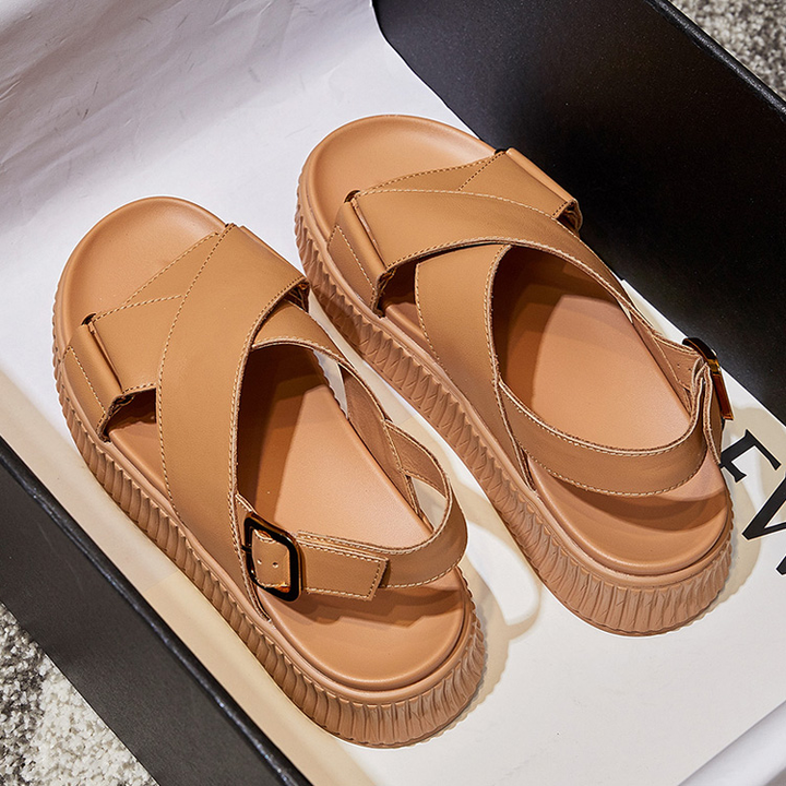 comfortable  sandals color brown size 7 for women