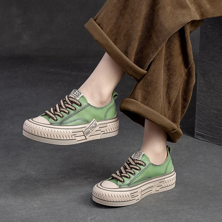 comfortable sneaker color green size 8.5 for women