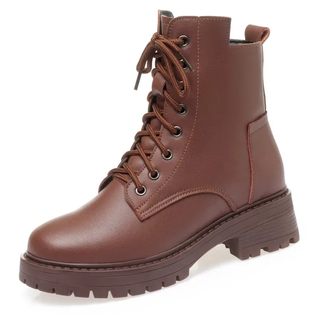 work autumn boots color brown size 8 for women