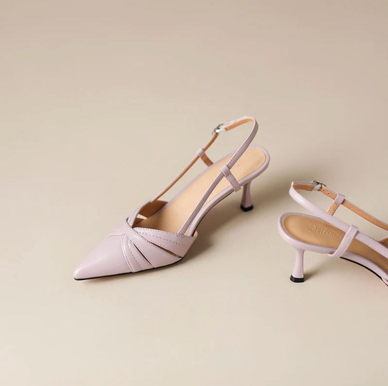 USS Shoes Olivia Women's Leather Pointed Toe Dress Sandals