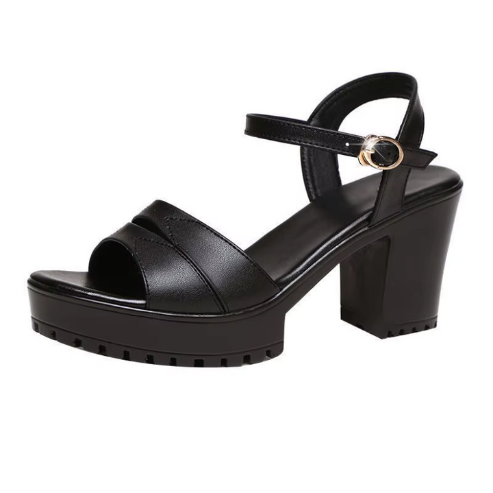 USS Shoes Olivia Women's Square Heels Sandals