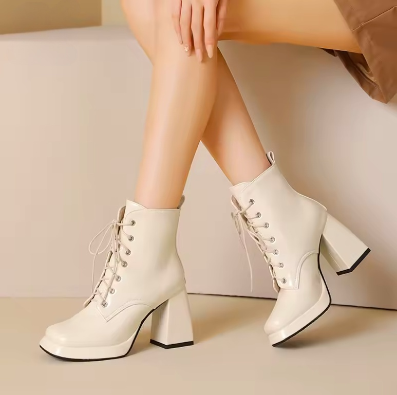 dress ankle boots color beige size 7 for women