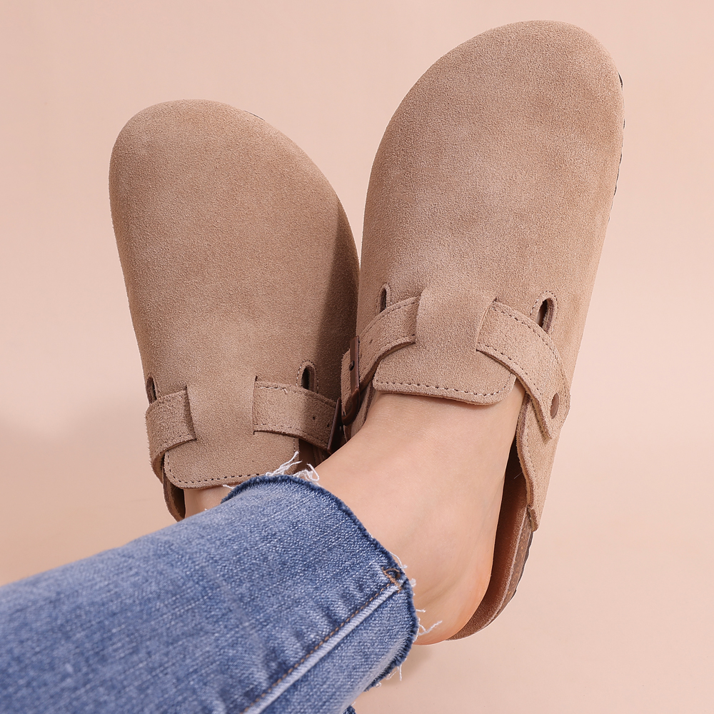casual round toe mule color brown size 8 for women