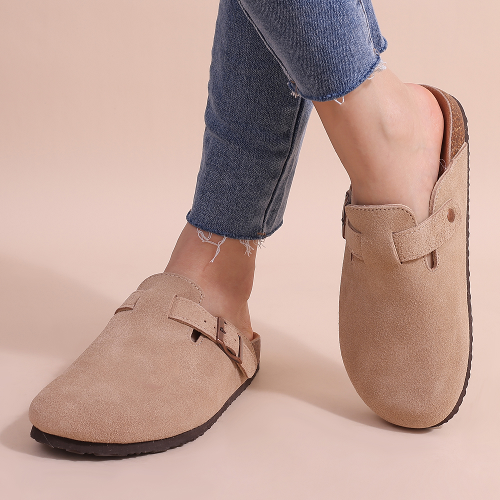 slip on clogs color brown size 8.5 for women
