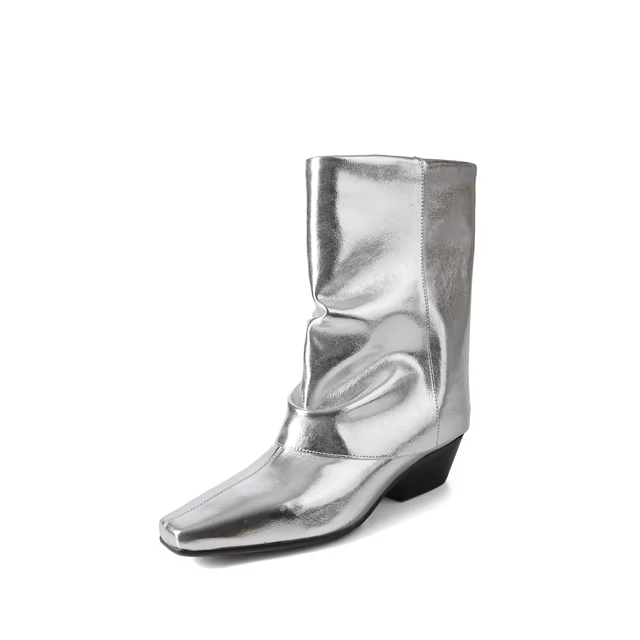 cowboy boots color silver size 5 for women