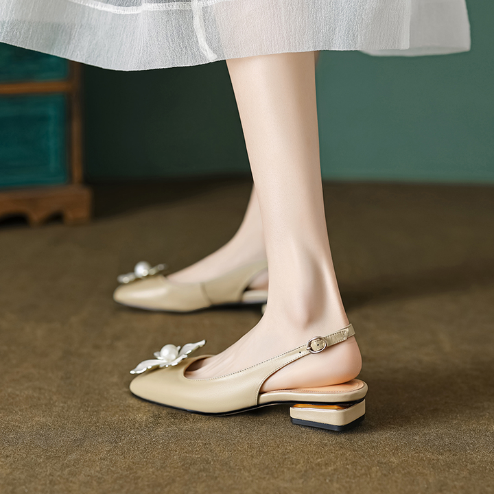office sandals color beige size 6 for women