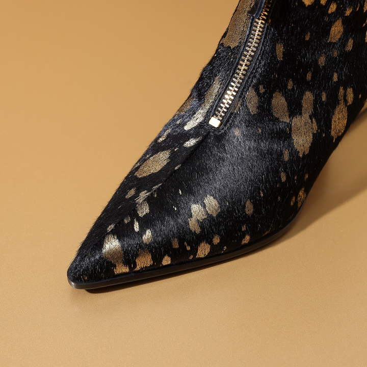 ankle boots color gold size 5 for women