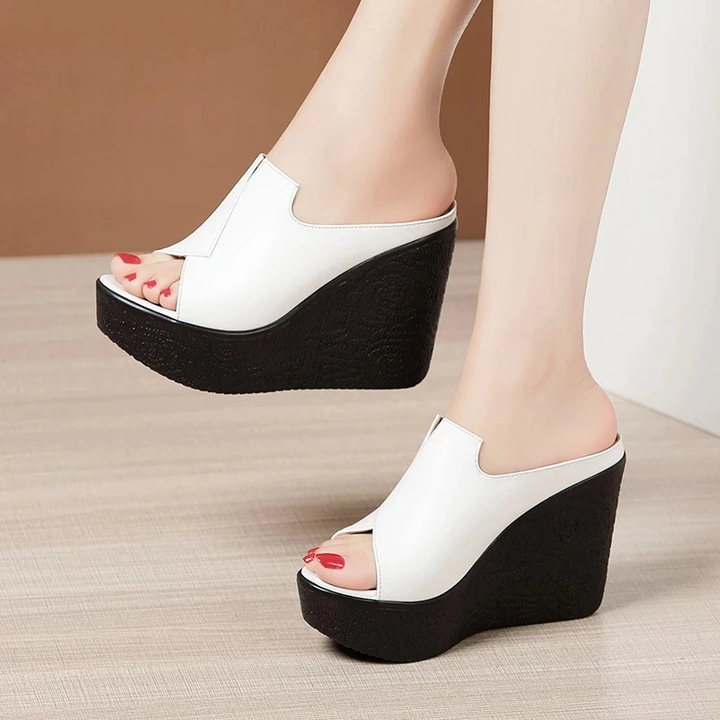 open toe sandals color white size 9 for women
