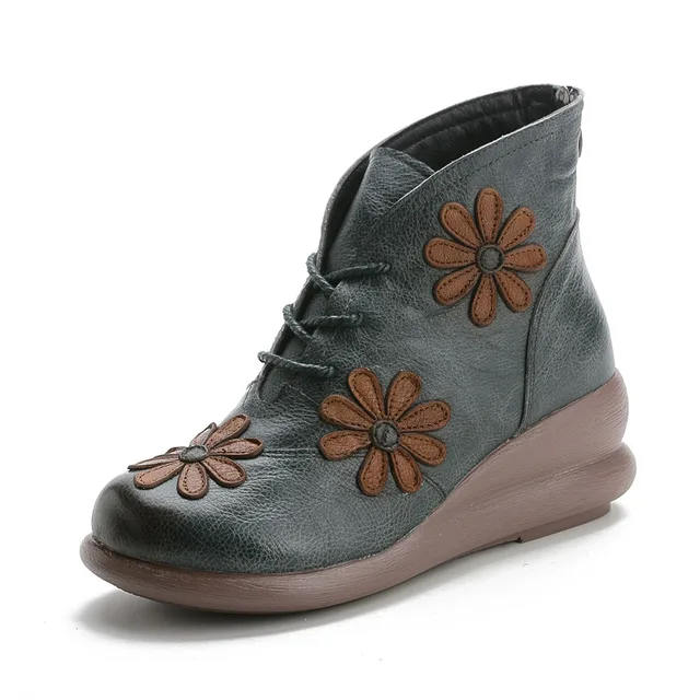 platform boots color gray size 7 for women