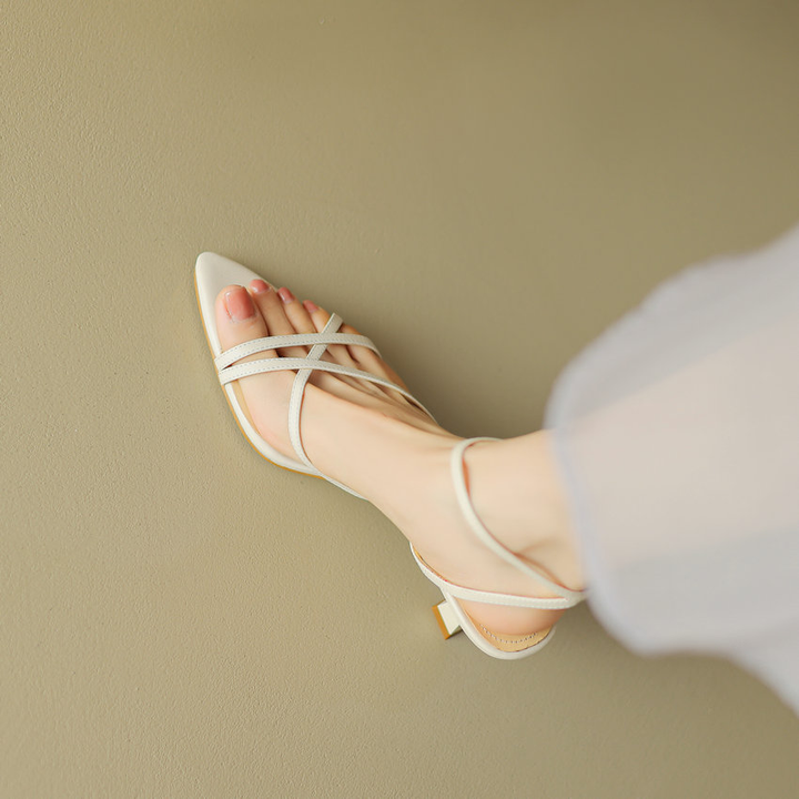 dress sandals color beige size 6.5 for women