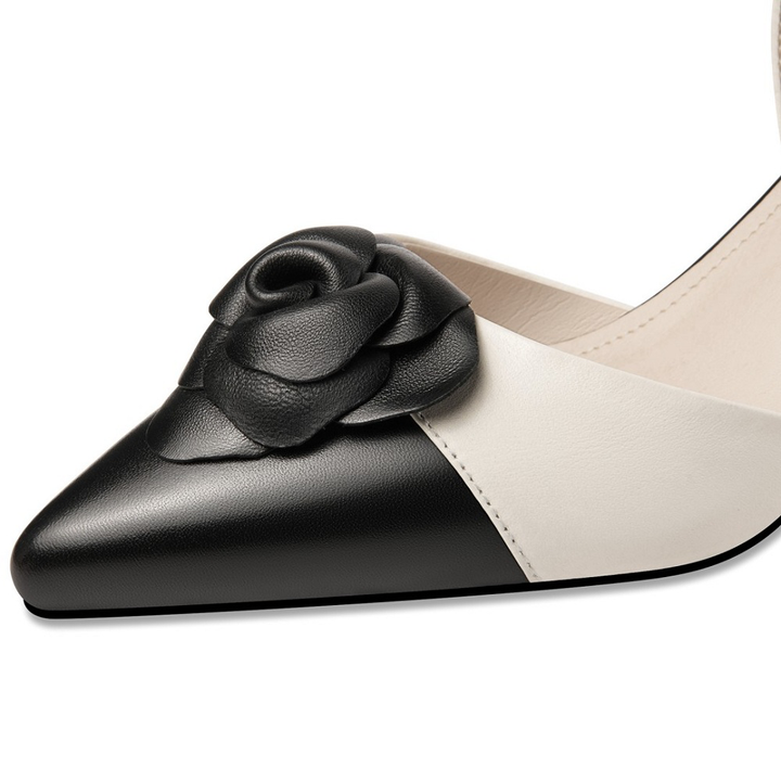 pointed toe sandals color black size 6 for women 